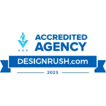 DesignRush Accredited Agency 2023 Badge