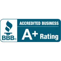 BBB Accredited Business, A+ rating Badge